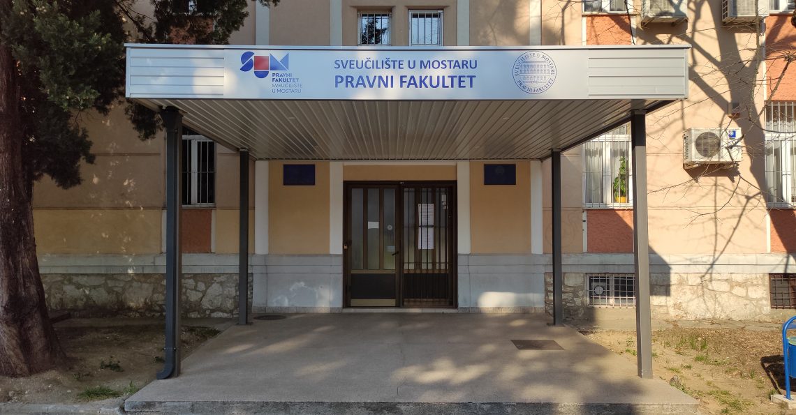 Façade of the Faculty of Law, University of Mostar
