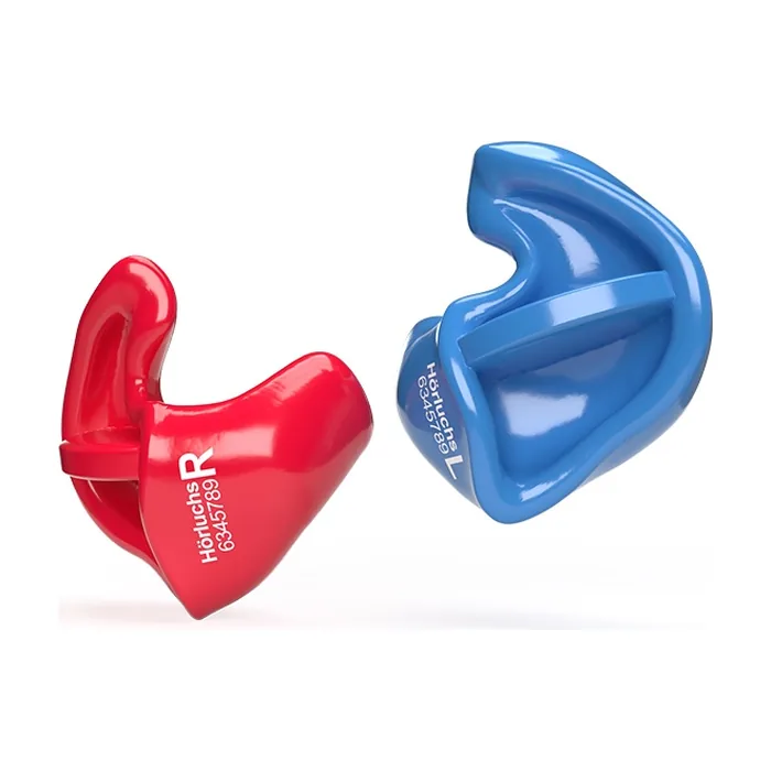 Schwimmschutz nach Maß in Rot für rechts und Blau für links