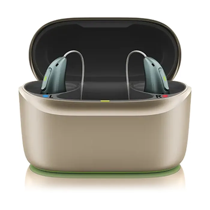 Phonak Hörgeräte in der Ladeschale
