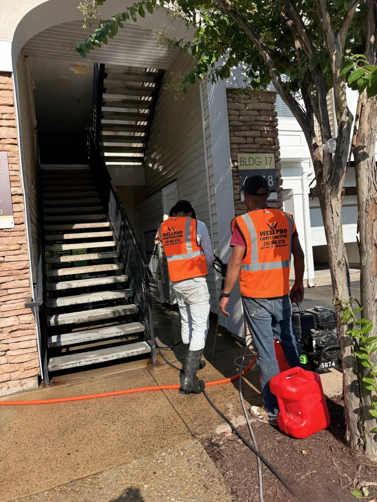 WellPro team maintaining a commercial property