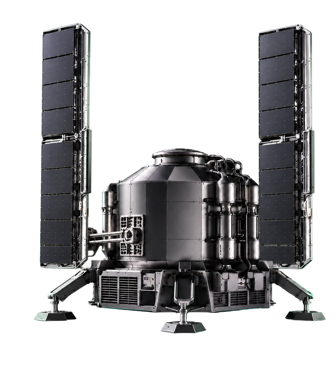 BEAST fission reactor lander with radiator panels