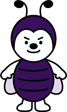 Doug, a mischievous purple cartoon cavity bug