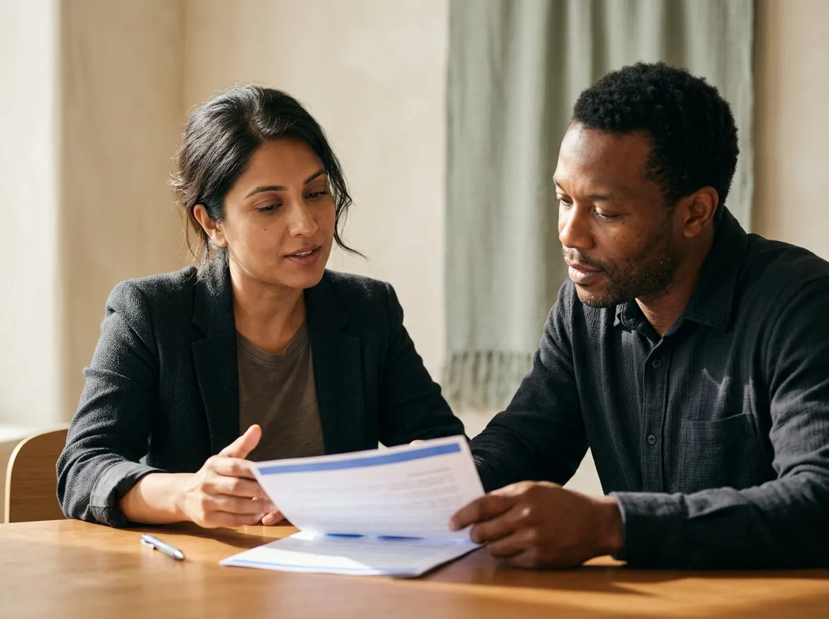 A Brico licensing expert reviewing a renewal and call report calendar with a compliance lead