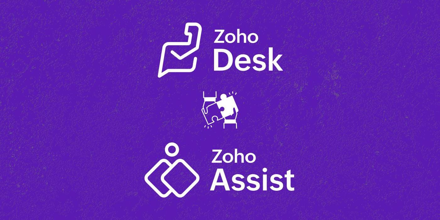 Integração Zoho Desk e Zoho Assist para atendimento ao cliente