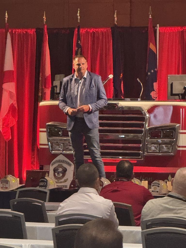 Jeff speaking at the Southeastern Fire Chiefs conference