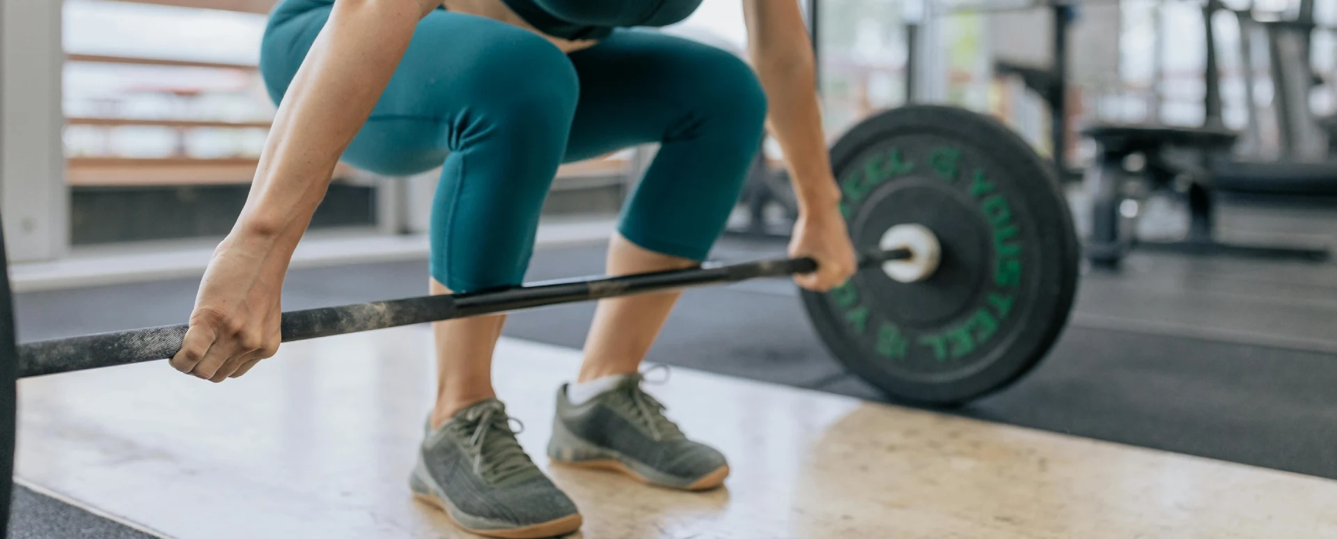 The training floor at Women's Strength Collective in Portland, OR
