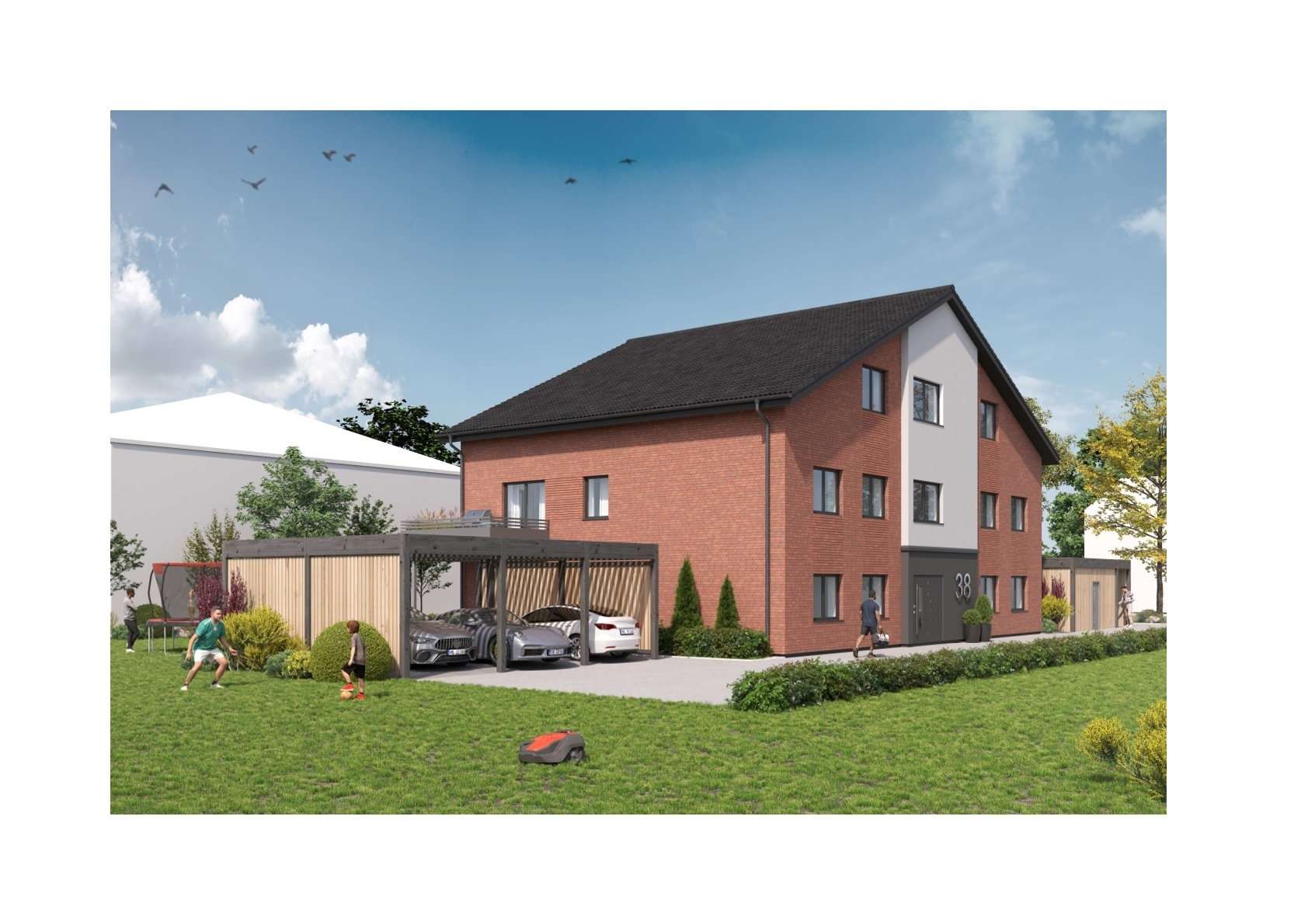 Hochwertige Neubauwohnung - Maisonette, Terrasse, Stellplatz & 2 Zimmer