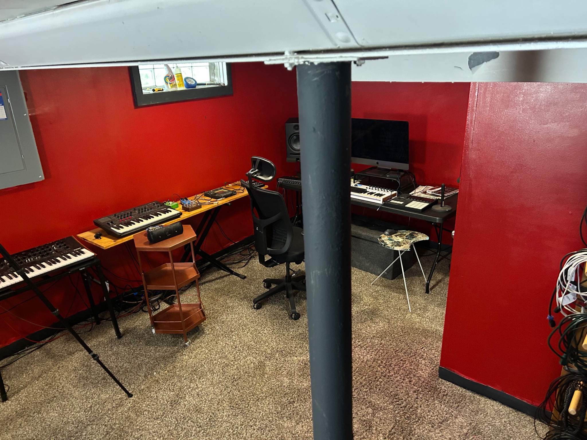 Wide view of the Mind Space control room