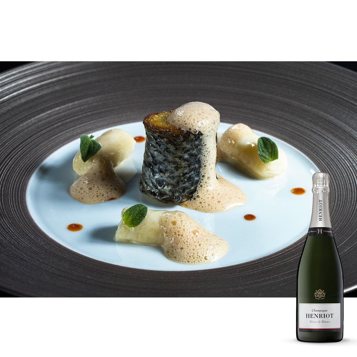 Champagne Henriot, accord mets-vin : le Blanc de Blancs et un plat de poisson