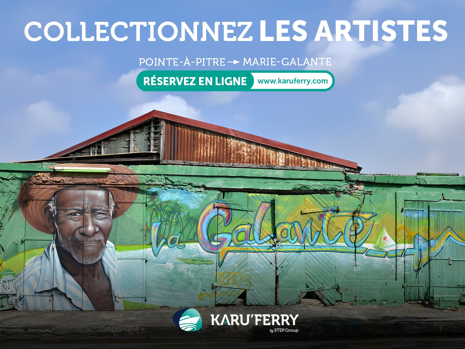 KaruFerry : « Collectionnez les artistes », une fresque « la Galante » et le portrait d’un homme au chapeau de paille