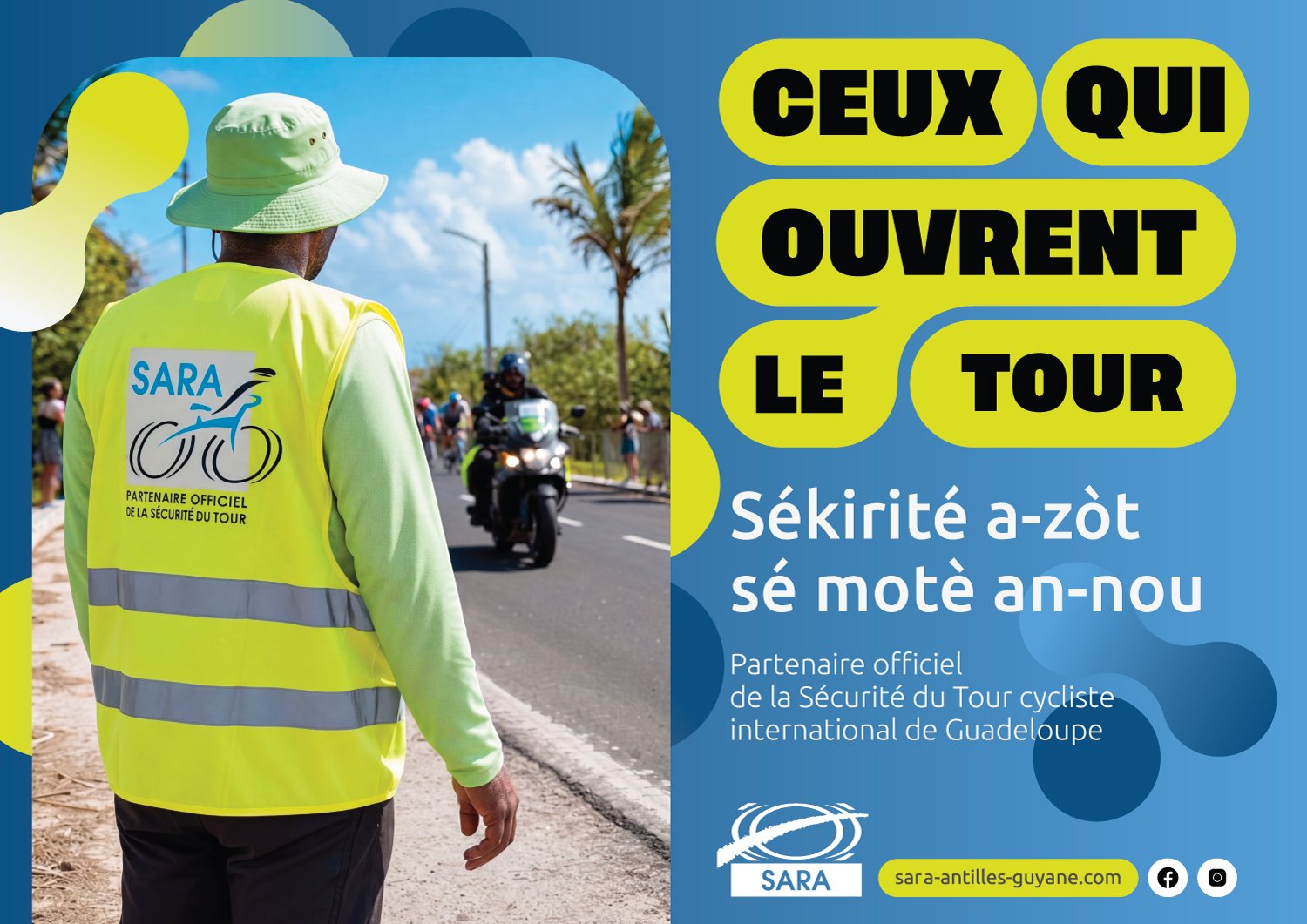 SARA : « Ceux qui ouvrent le Tour », le signaleur et la moto de tête