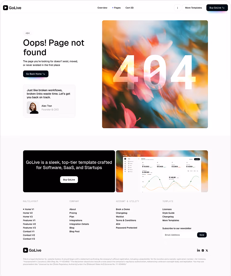SaaS Startup Webflow Template