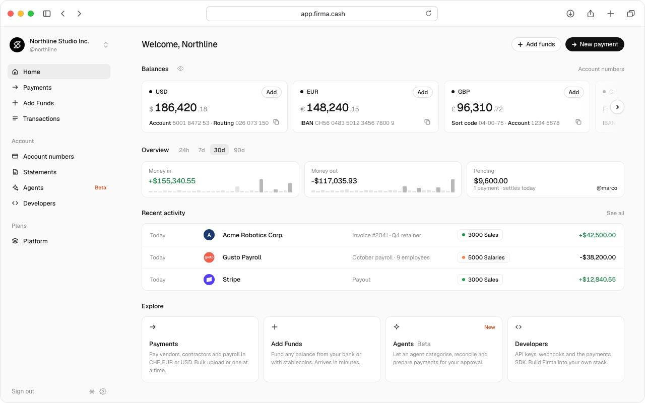 Firma app preview