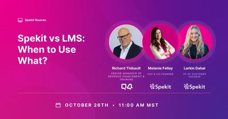 Spekit vs LMS - when to use what?