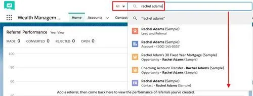 How to use Global Search in Financial Services Cloud