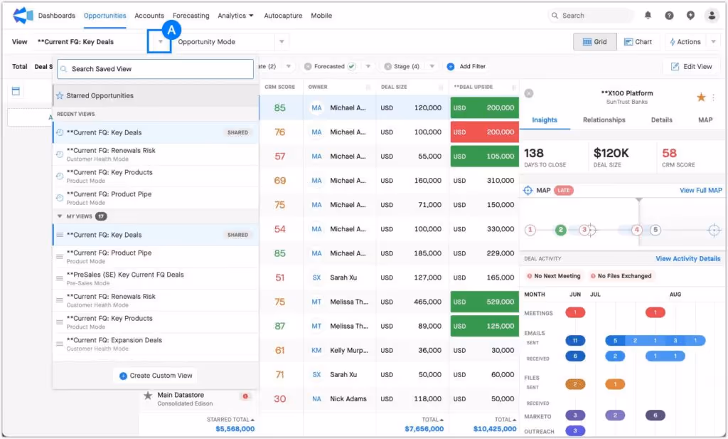 Clari Salesforce Opportunities