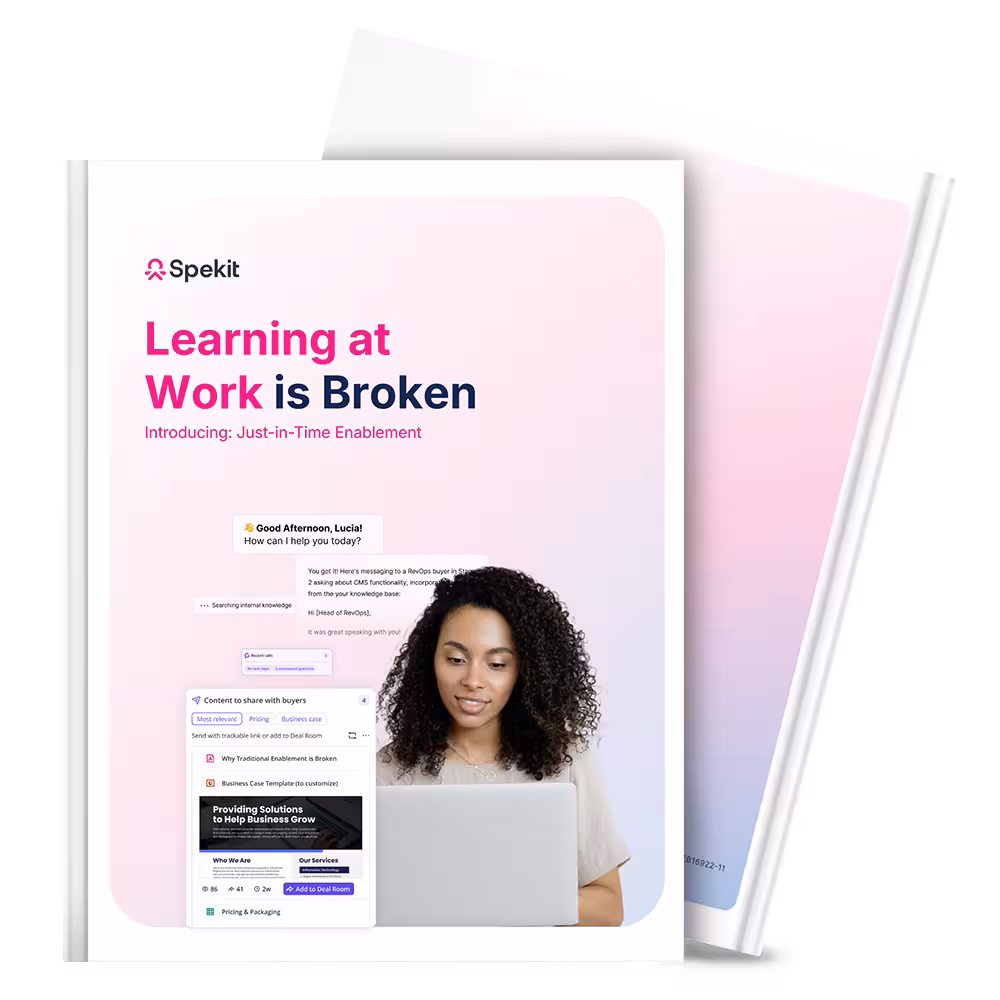 Learning at Work is Broken: Introducing Just-in-Time Enablement