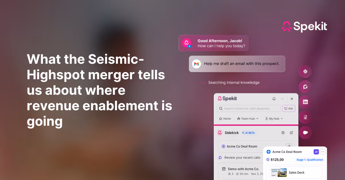seismic highspot merger enablement future