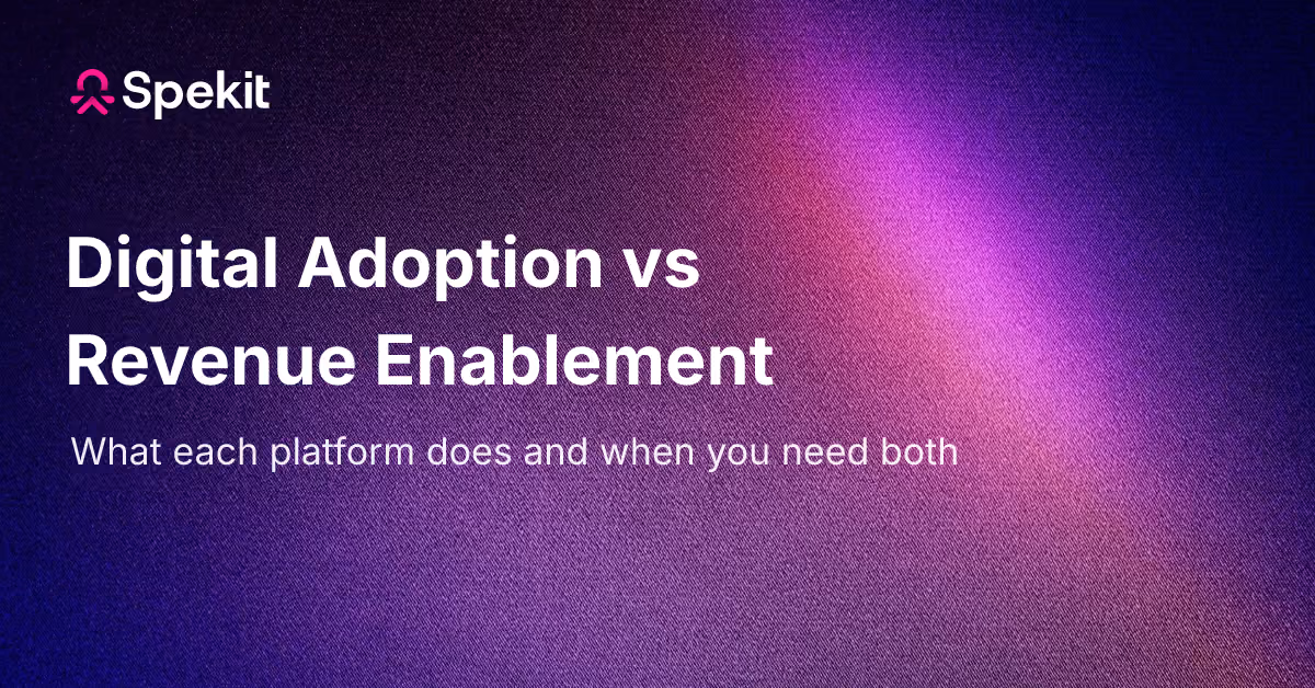 Compare company-wide software adoption with governed guidance for customer-facing teams and buyer interactions.