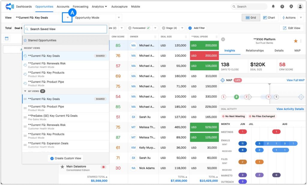 Clari Salesforce Opportunities
