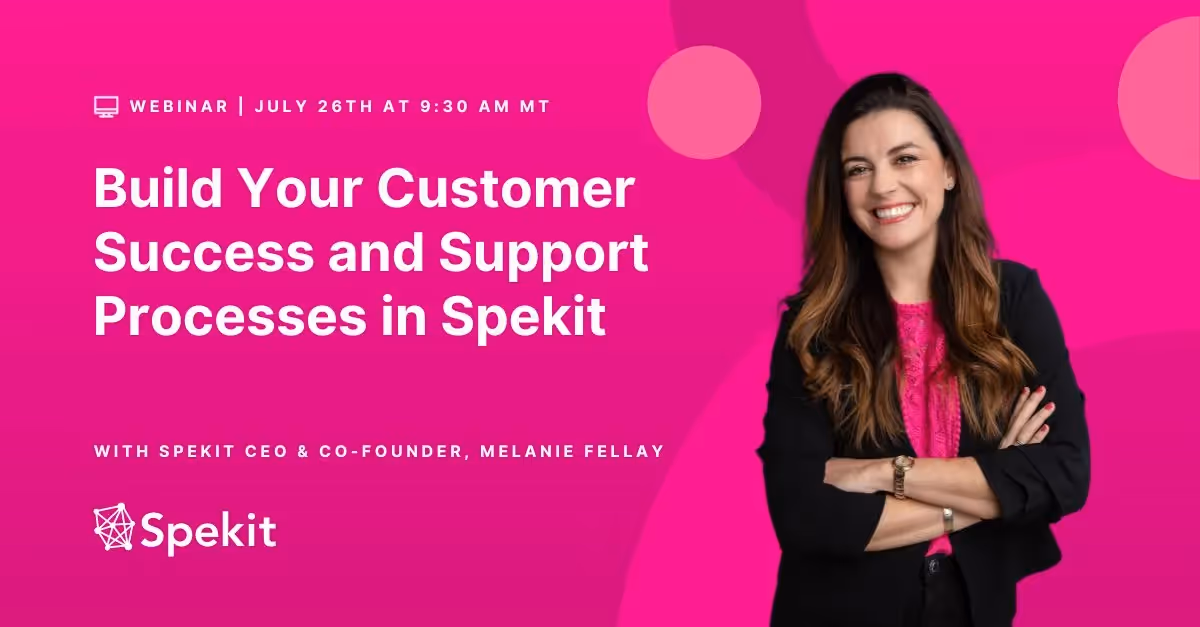 Build Your Customer Success and Support Process in Spekit