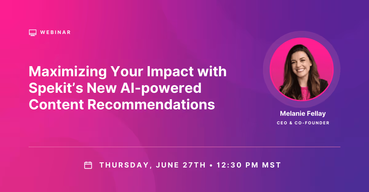 Maximizing Your Impact with Spekit’s New AI-powered Content Recommendations