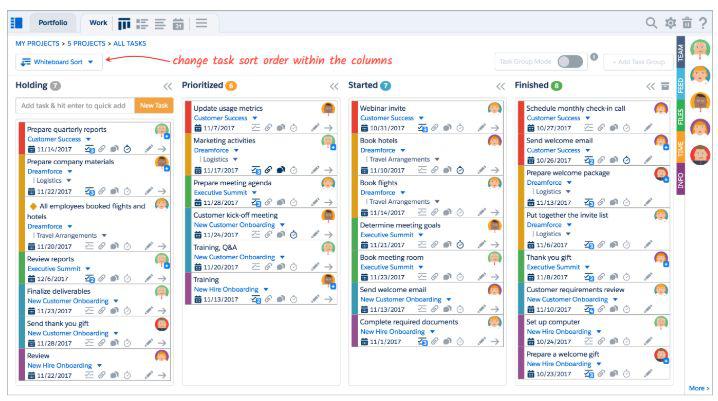 TaskRay Salesforce Drag and Drop