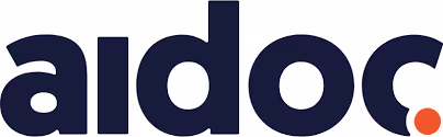 Aidoc company logo with a stylized orange dot.