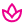 Pink lotus flower icon with a small water droplet above.