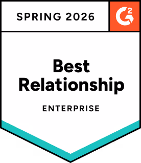 G2 Badge for Spring 2025 - Best Relationship