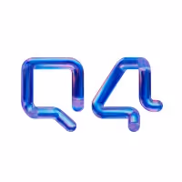 Blue and purple stylized logo with the characters 'Q4' in a modern, rounded design.