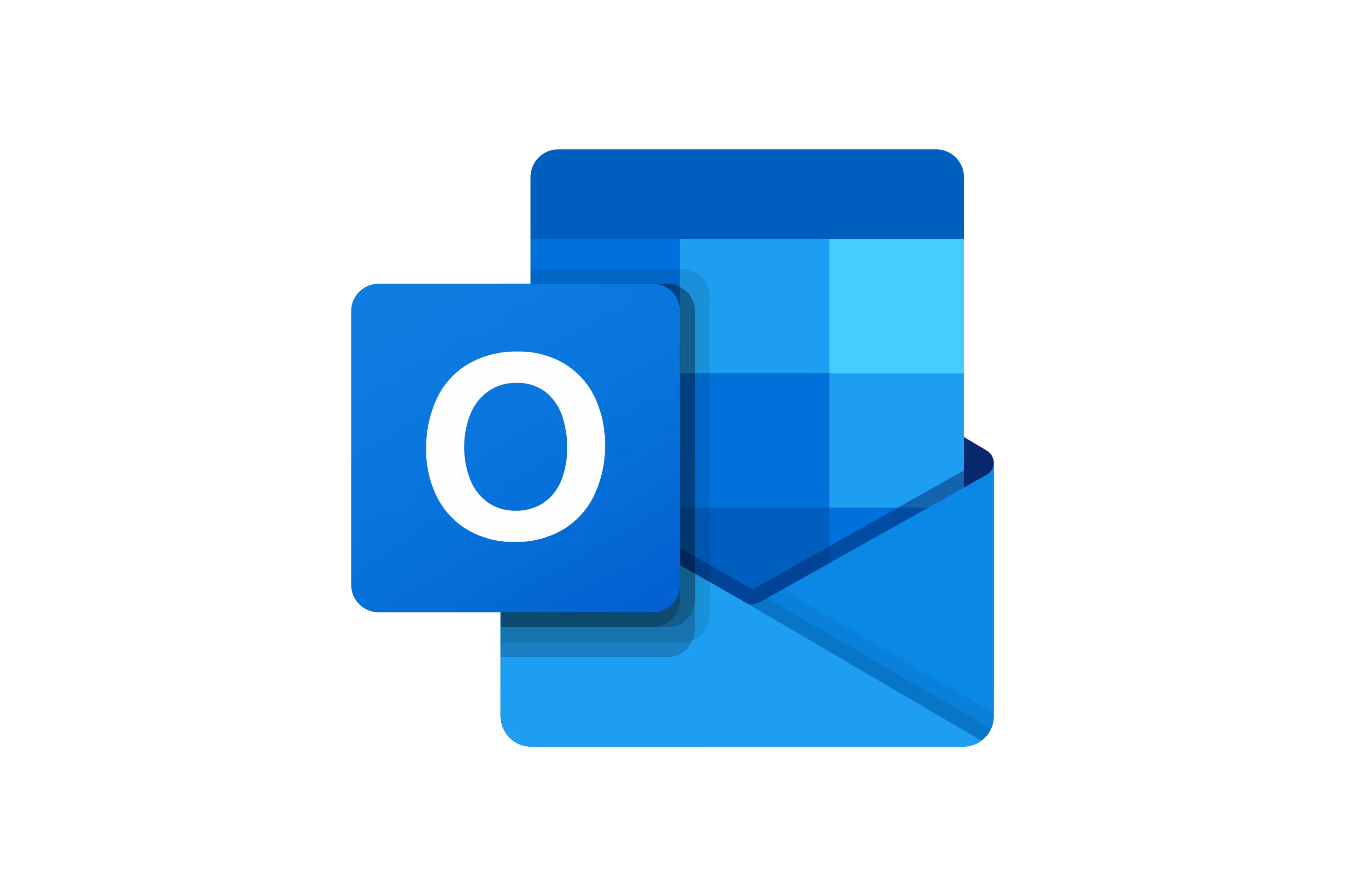 Microsoft Outlook logo showing a stylized envelope and calendar with a blue O icon.