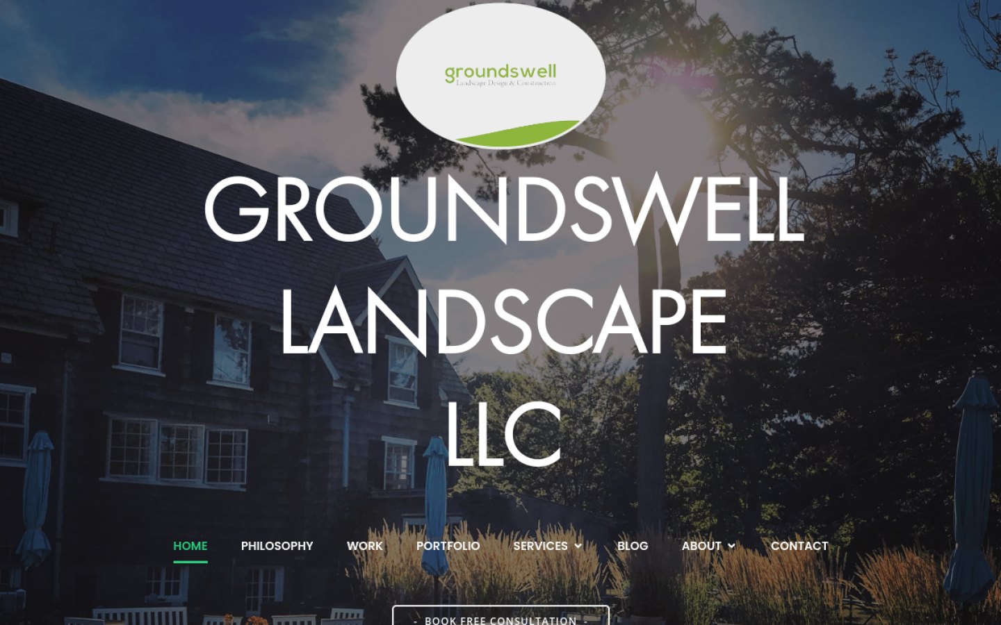 The Groundswell Design homepage