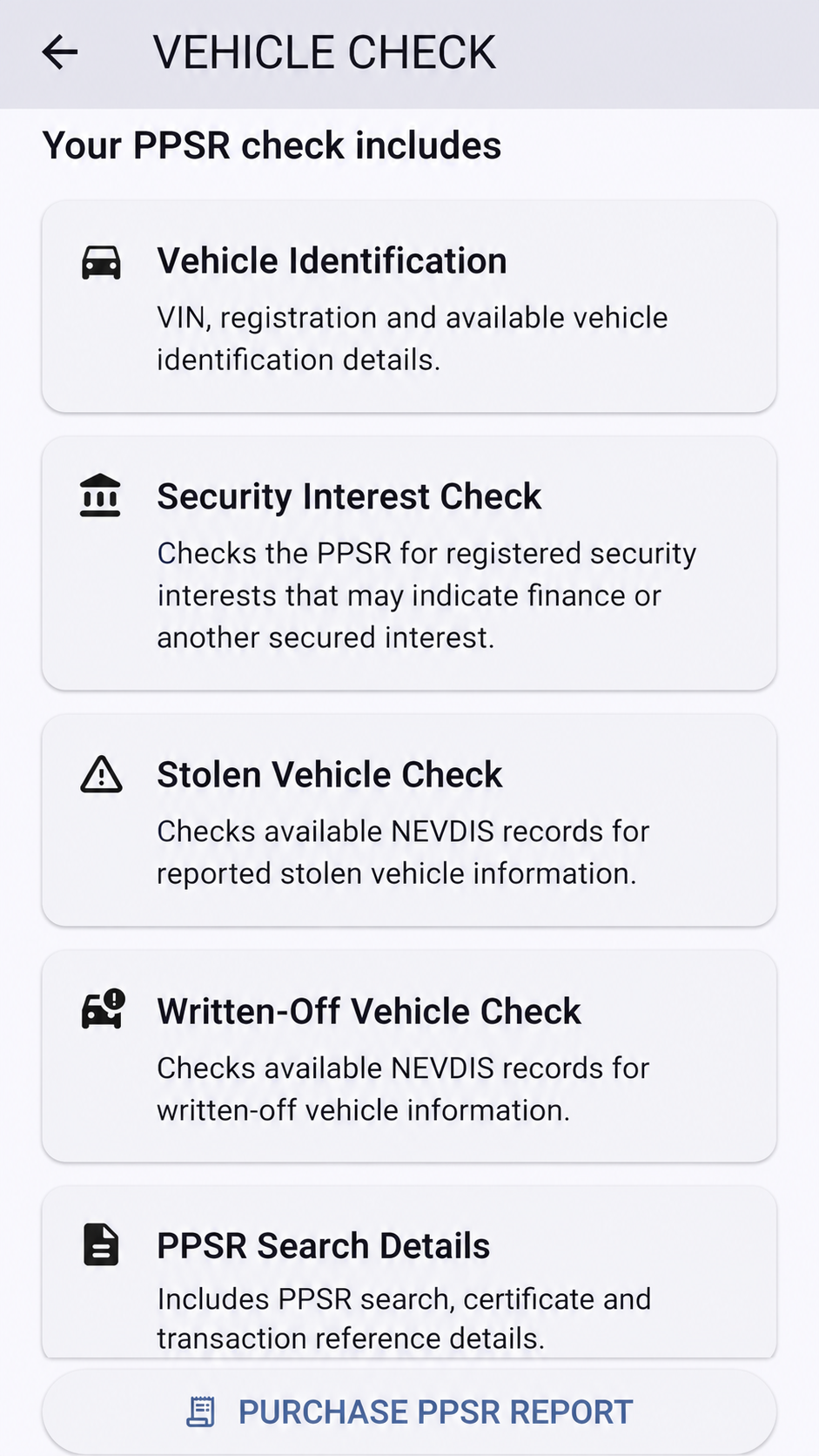 HELP MY CAR Vehicle Check feature preview