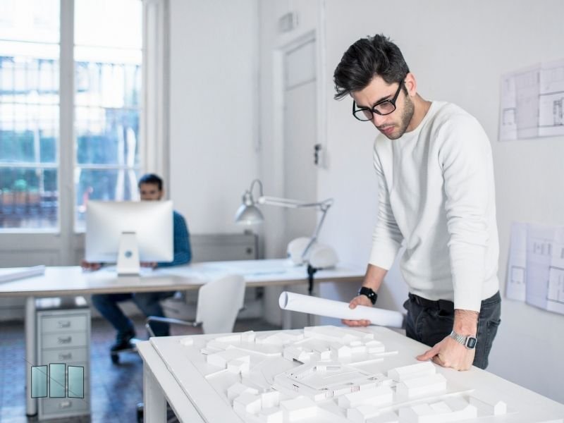 Architekt bei der Planung