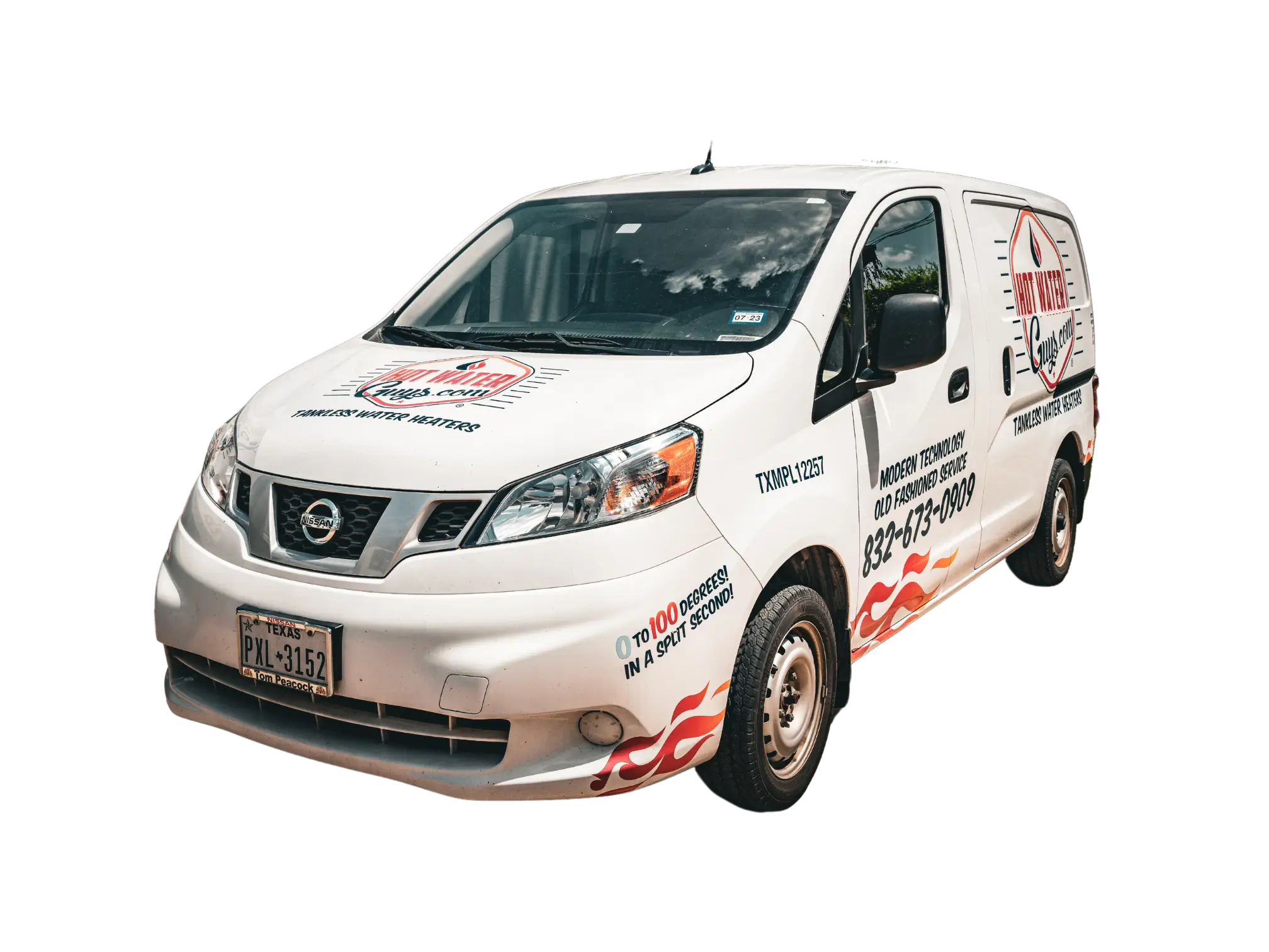 Hot Water Guys branded service van