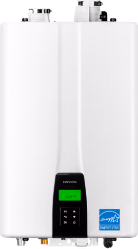 Navien NPE-A2 series tankless water heater, front view