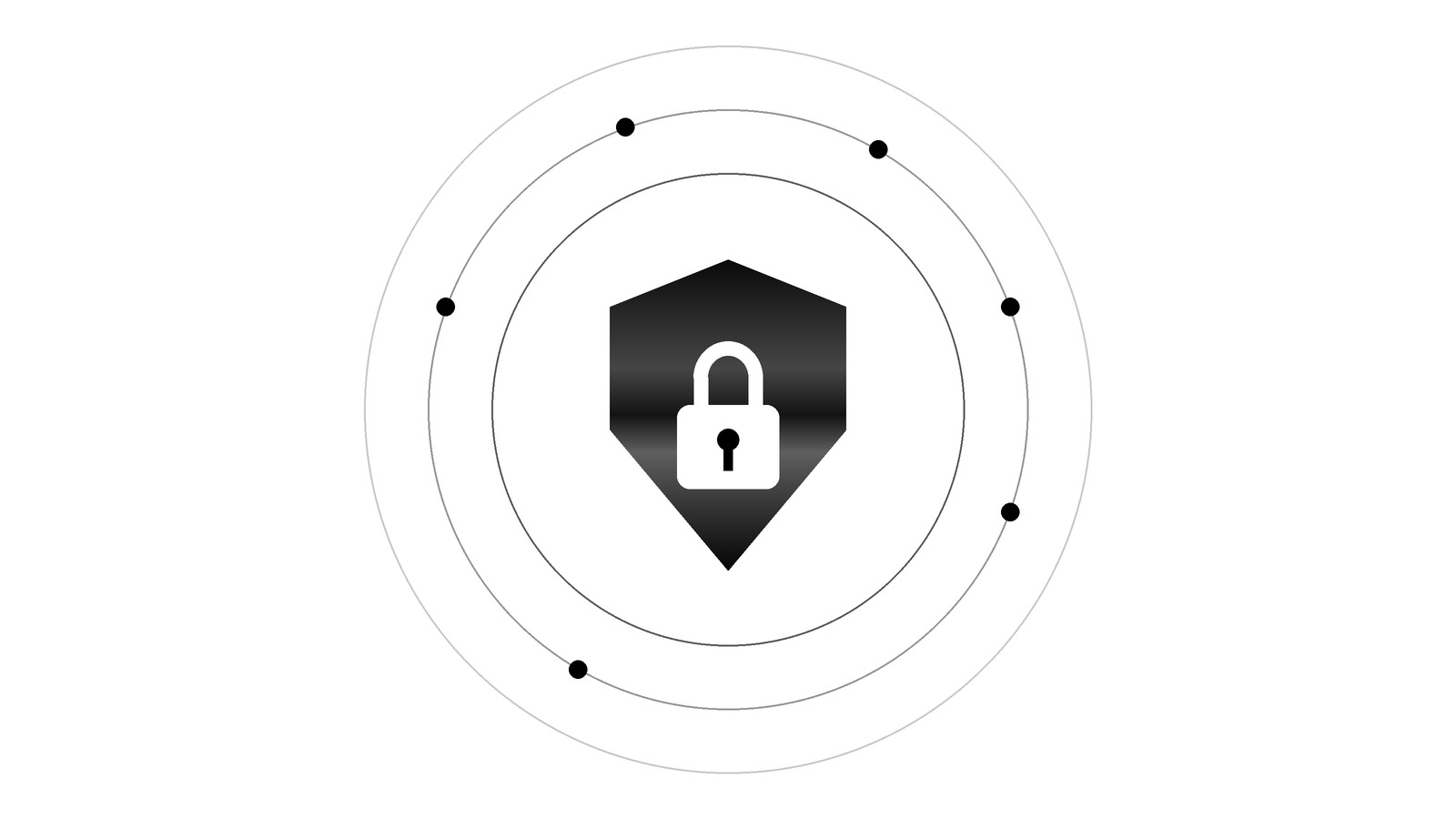 Illustration of a shield with a padlock