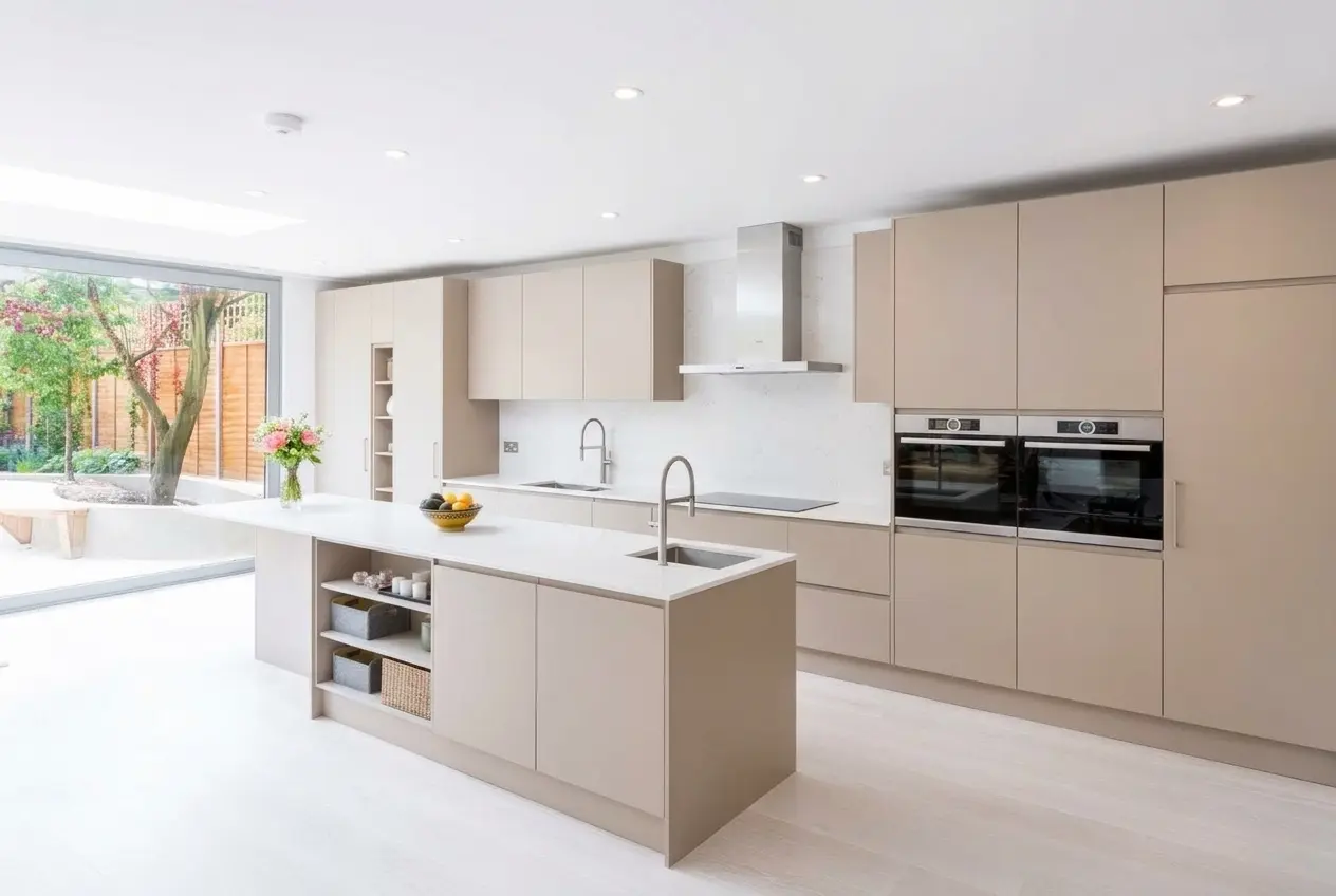 AI design concept of a kitchen in a modern style.