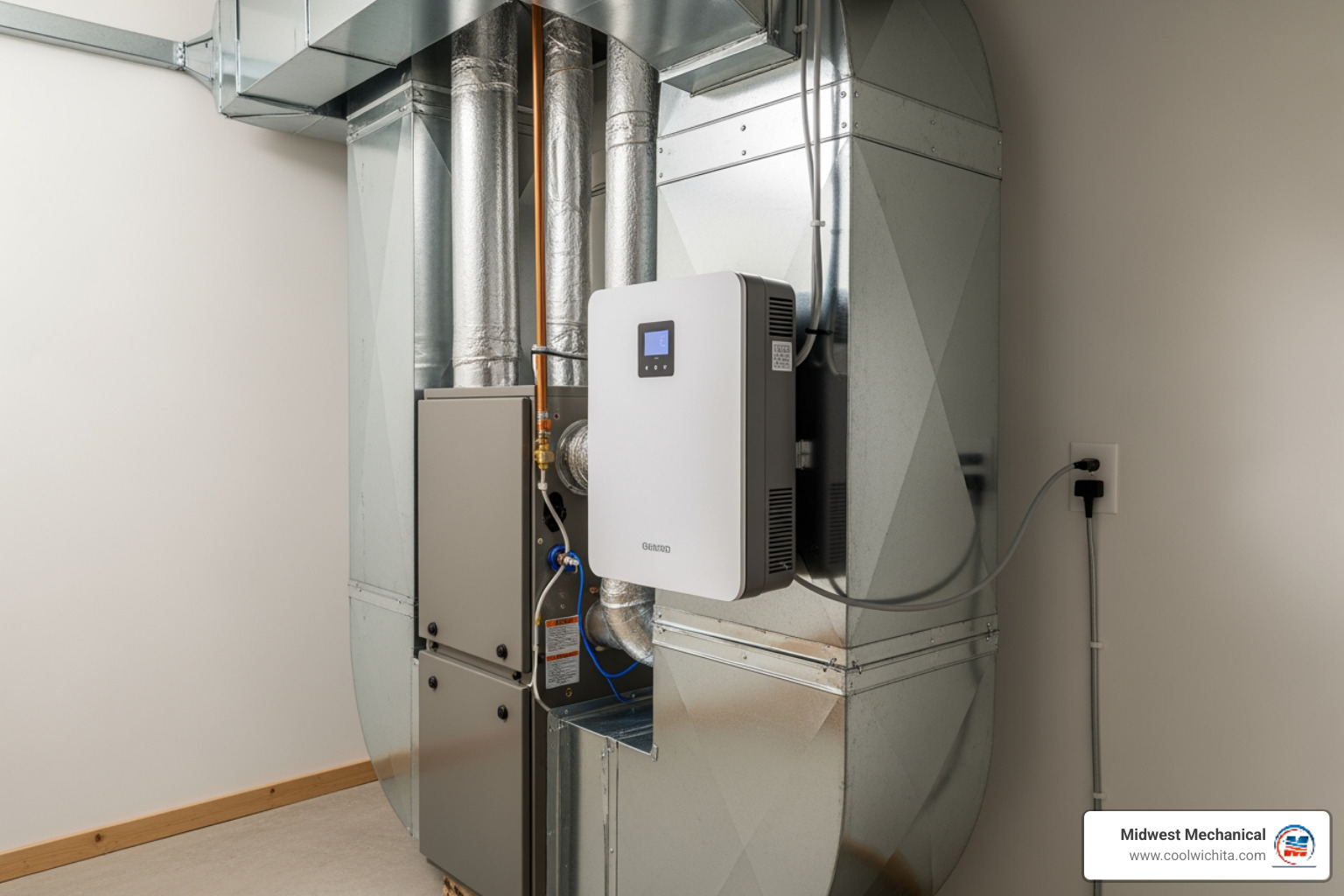 whole home air purifier integrated with HVAC system - indoor air quality repair in rose hill ks