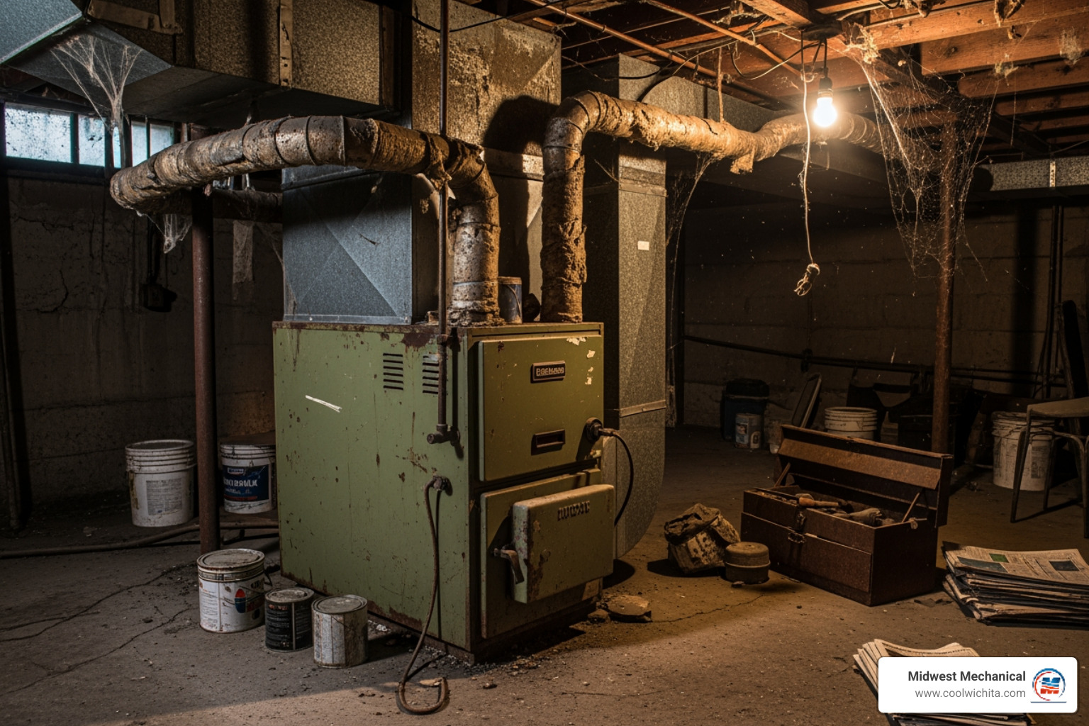 Old, inefficient furnace in a dusty basement - I need a new furnace installation in Wichita, KS. Who are the most reliable installers?