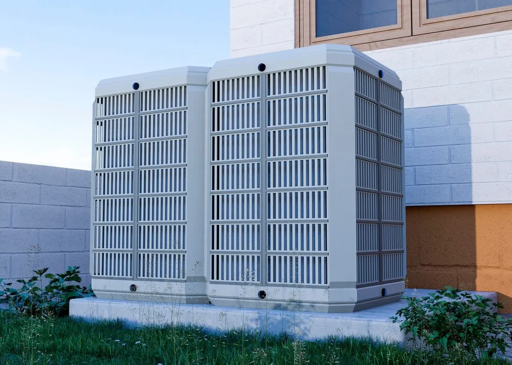 Two large outdoor AC units.