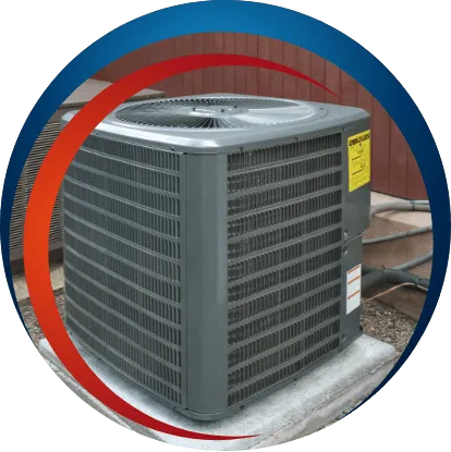 Outdoor HVAC condenser unit