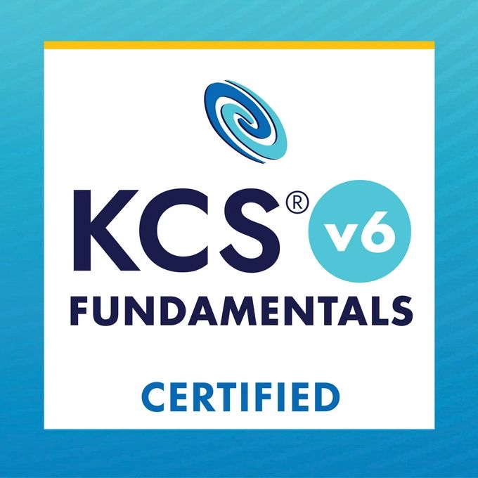 KCS v6 Fundamentals badge