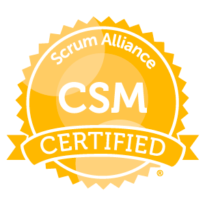 Certified ScrumMaster (CSM) badge