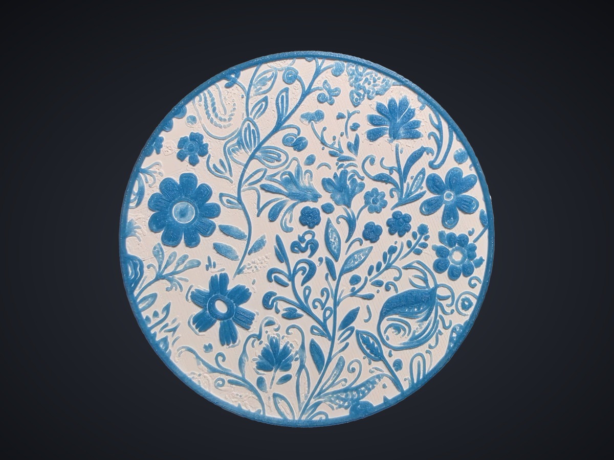 Floral coaster by Tier One 3D