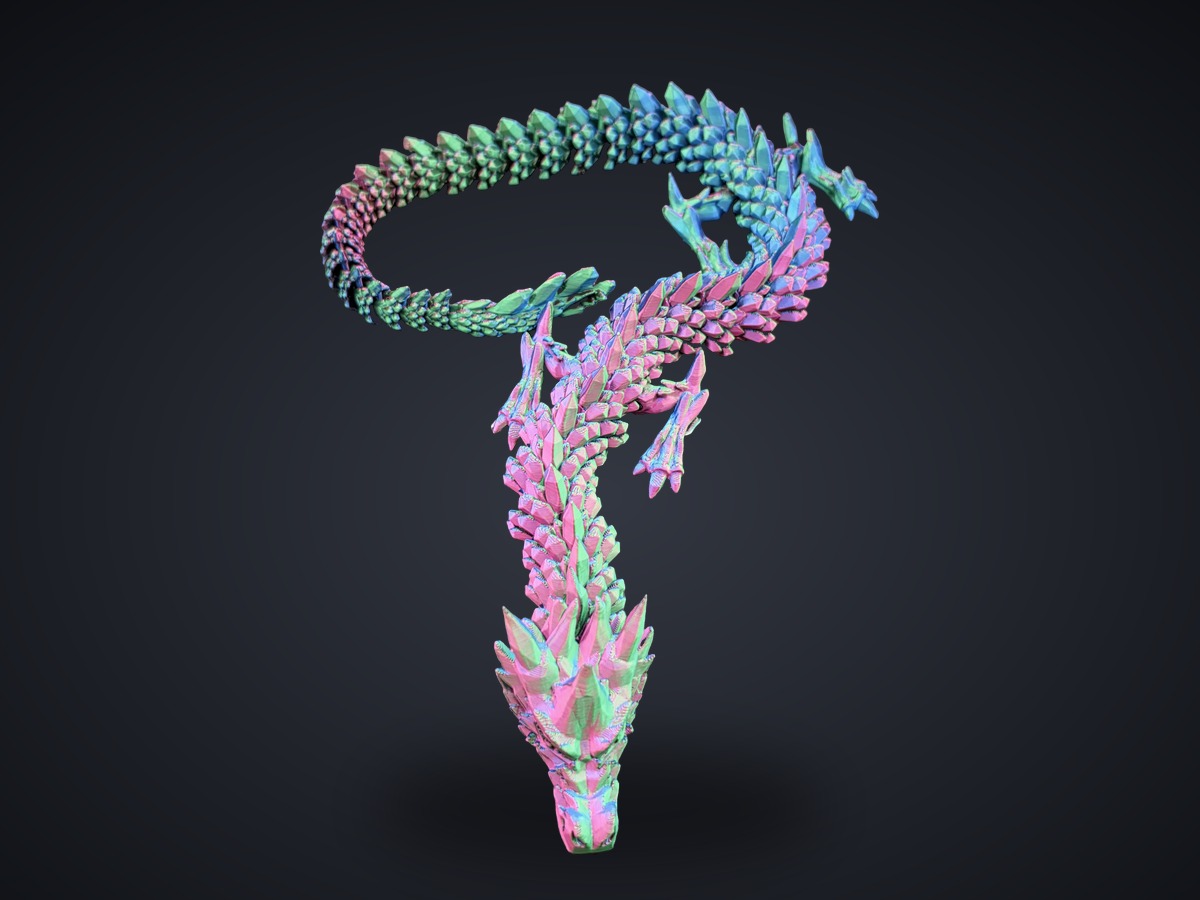 Crystal Dragon — 3D printed by Tier One 3D