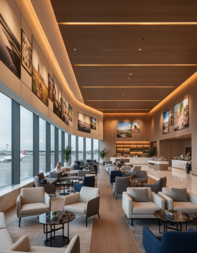 Airport lounge for travelling patients