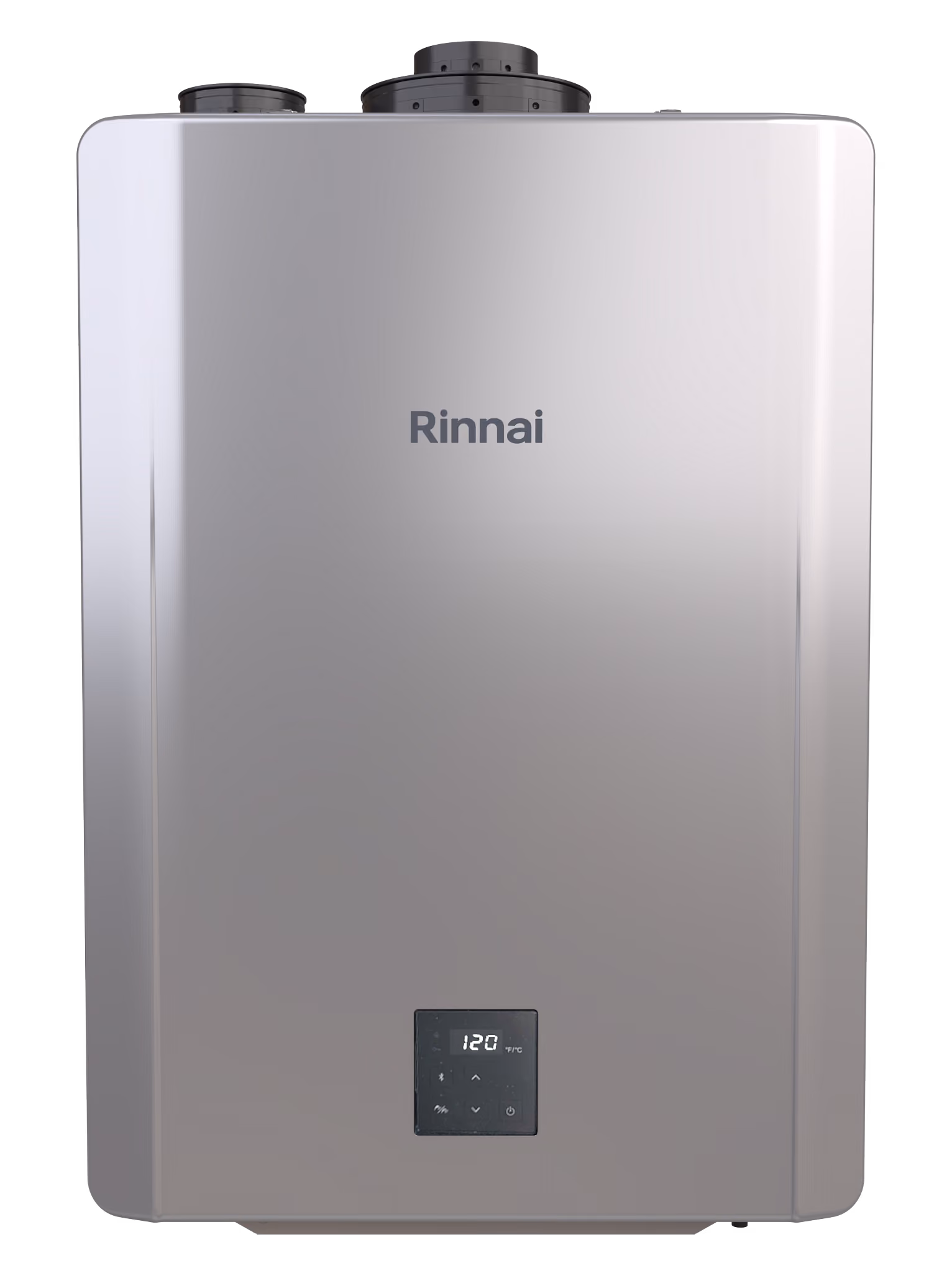 Rinnai SENSEI RX series tankless water heater, front view