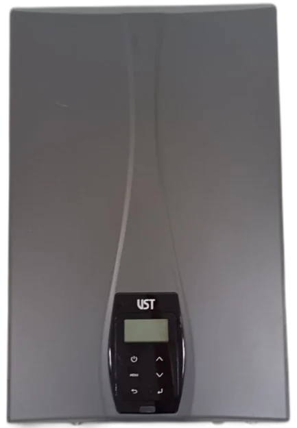 Recalled Vesta VST tankless water heater, VR Plus and VT series, front view